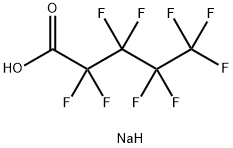 ノナフルオロペンタン酸ナトリウム 化学構造式