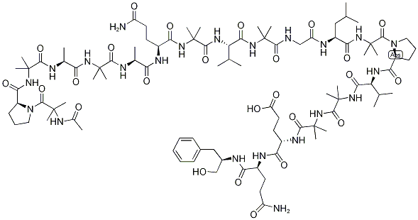 アラメチシン FROM TRICHODERMA VIRIDE 化学構造式
