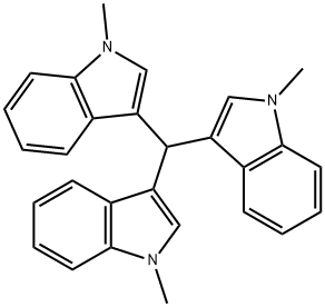 tris-(N-methylindol-3-yl)methane Struktur