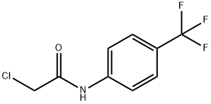 2-クロロ-N-[4-(トリフルオロメチル)フェニル]アセトアミド 化学構造式
