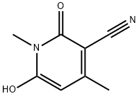 1,4-Dimethyl-3-cyano-6-hydroxypyrid-2-one Struktur