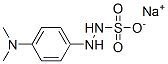 2-[p-(Dimethylamino)phenyl]hydrazine-1-sulfonic acid sodium salt Struktur