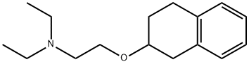 [2-(1,2,3,4-テトラヒドロナフタレン-2-イルオキシ)エチル]ジエチルアミン 化学構造式