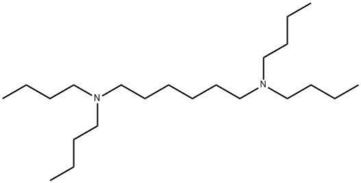 N,N,N',N'-テトラブチル-1,6-ヘキサンジアミン 化学構造式