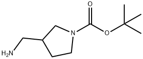 (R)-1-叔丁氧羰基-3-(氨基甲基)吡咯烷, 270912-72-6, 结构式