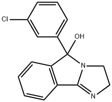 2,5-ジヒドロ-5-(3-クロロフェニル)-3H-イミダゾ[2,1-a]イソインドール-5-オール 化学構造式