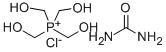 Tetrakis(hydroxymethyl)phosphonium chloride urea polymer Struktur