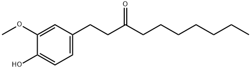 1-(4-ヒドロキシ-3-メトキシフェニル)デカン-3-オン 化学構造式