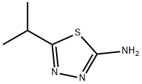 5-(1-メチルエチル)-1,3,4-チアジアゾール-2-アミン 化学構造式