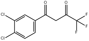 1-(3,4-二氯苯基)-4,4,4-三氟丁烷-1,3-二酮, 2712-68-7, 结构式