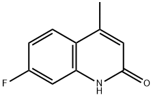 7-FLUORO-4-METHYLQUINOLIN-2(1H)-ONE 化学構造式