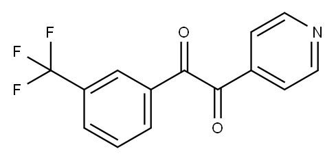 4-Pyridinyl[3-(trifluoromethyl)phenyl]-ethanedione Structure