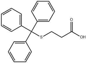 S-TRITYLMERCAPTOPROPIONIC ACID 化学構造式