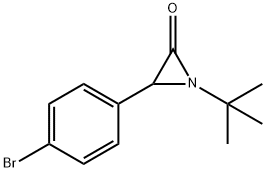 3-(p-Bromophenyl)-1-tert-butylaziridin-2-one Struktur