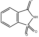1,2-苯异噻唑-3-(2H)-硫酮-1,1-二氧化物,27148-03-4,结构式