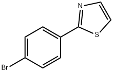 2-(4-ブロモフェニル)チアゾール 化学構造式