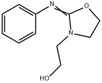 2-(フェニルイミノ)オキサゾリジン-3-エタノール 化学構造式