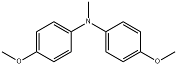 4-メトキシ-N-(4-メトキシフェニル)-N-メチルベンゼンアミン 化学構造式