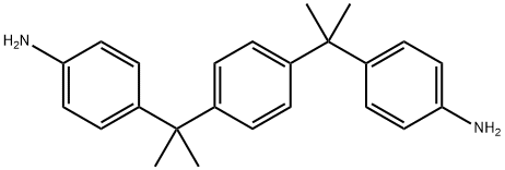 Α,Α'-二(4-氨基苯基)-1,4-二异丙基苯 结构式