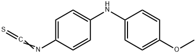 (4-イソチオシアナトフェニル)(4-メトキシフェニル)アミン 化学構造式