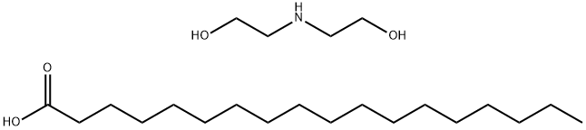 stearic acid, compound with 2,2'-iminodiethanol (1:1) Structure