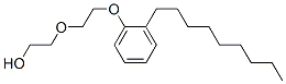 ポリオキシエチレン(2)ノニルフェニルエーテル 化学構造式