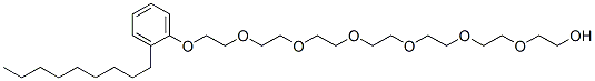 20-(nonylphenoxy)-3,6,9,12,15,18-hexaoxaicosan-1-ol Structure