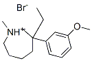 3-ethylhexahydro-3-(3-methoxyphenyl)-1-methyl-1H-azepinium bromide Structure