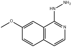 1-肼基-7-甲氧基异喹啉 结构式