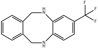 5,6,11,12-Tetrahydro-2-(trifluoromethyl)dibenzo[b,f][1,4]diazocine Structure