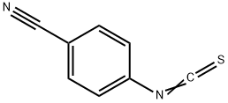(4-シアノフェニル)イソチオシアナート 化学構造式