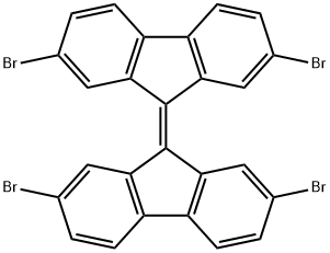 2,2',7,7'-テトラブロモ-9,9'-ビフルオレニリデン 化学構造式
