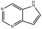 5H-ピロロ[3,2-D]ピリミジン 化学構造式