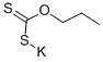 プロピルキサントゲン酸カリウム 化学構造式