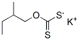 potassium 2-methylbutyl dithiocarbonate 结构式