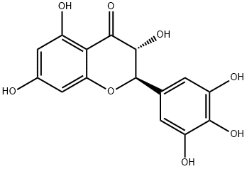 ジヒドロミリセチン 化学構造式