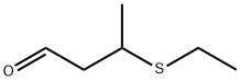 3-乙硫基丁醛,27205-24-9,结构式