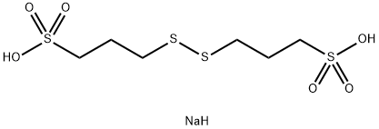 Bis-(sodium sulfopropyl)-disulfide Struktur