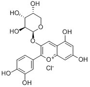 CYANIDIN 3-ARABINOSIDE Structure
