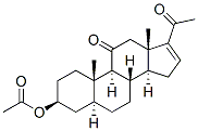 3beta-hydroxy-5alpha-pregn-16-ene-11,20-dione 3-acetate,2724-68-7,结构式