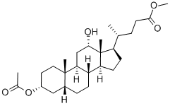 5BETA-CHOLANIC ACID-3ALPHA,12ALPHA-DIOL 3-ACETATE METHYL ESTER Structure