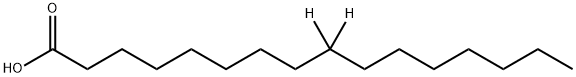 ヘキサデカン酸‐9,9‐D2 化学構造式