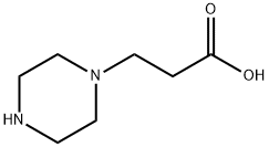3-(ピペラジン-1-イル)プロピオン酸 化学構造式