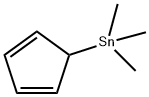 5-(トリメチルスタンニル)-1,3-シクロペンタジエン 化学構造式