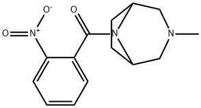 3-Methyl-8-(o-nitrobenzoyl)-3,8-diazabicyclo[3.2.1]octane Struktur