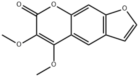 5,6-Dimethoxy-7H-furo[3,2-g][1]benzopyran-7-one Struktur