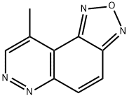 9-メチル-1,2,5-オキサジアゾロ[3,4-F]シノリン 化学構造式