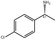 (R)-α-メチル-4-クロロベンゼンメタンアミン 化学構造式