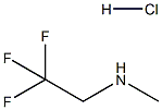 N-methyl-N-(2,2,2-trifluoroethyl)amine hydrochloride 化学構造式