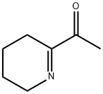 2-acetyl-3,4,5,6-tetrahydropyridine,2-acetyl-3,4,5,6-tetrahydropyridine,1-(3,4,5,6-tetrahydro-2-pyridinyl)-Ethanone Struktur